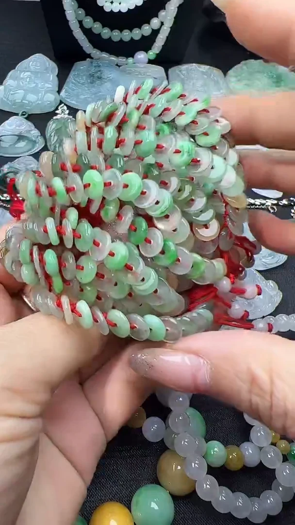 未镶嵌手绳翡翠小孩平安扣多样性发其一