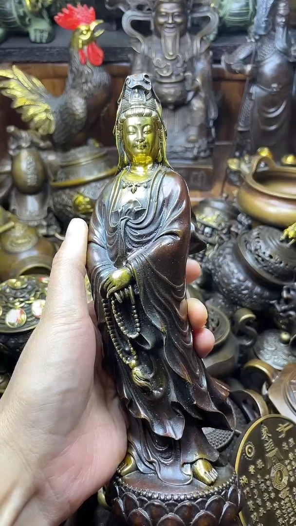 闪购链接，点击下单，有运费险，铜摆件