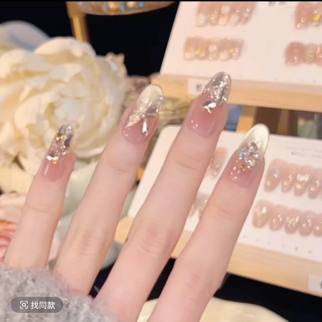 【福蝶落日】穿戴甲纯手工可反复穿戴使用