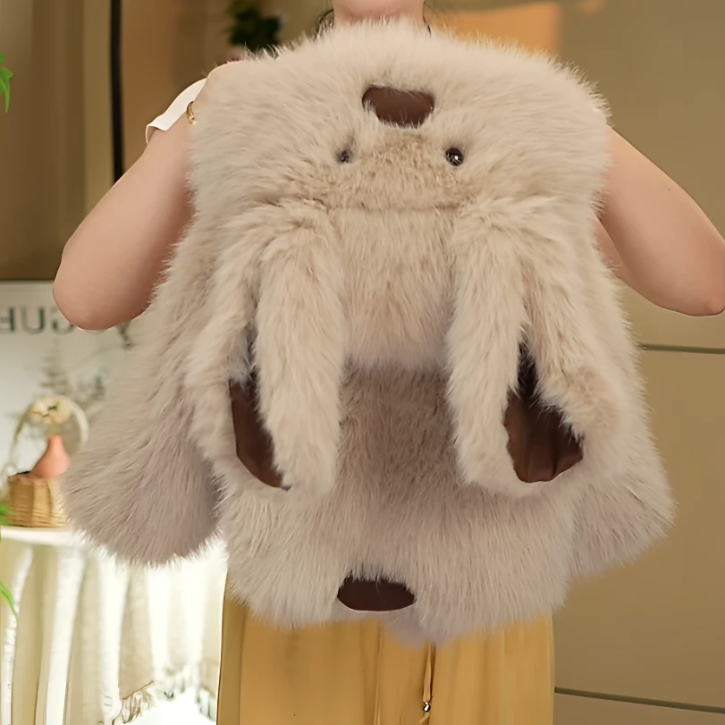 w317冬季卡通风可爱风兔子外套加绒染加厚可爱超萌儿童衣服