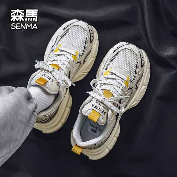 森马男鞋复古时尚国潮老爹鞋冬季爆款潮流学生网面软面运动潮鞋男