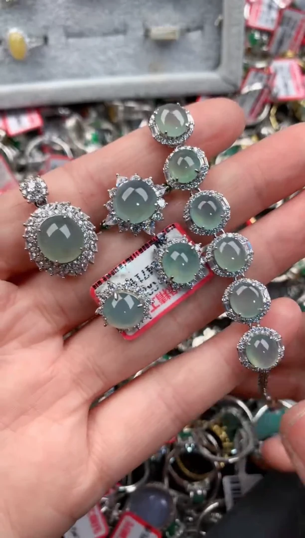 银S925镶嵌戒指翡翠11                 1