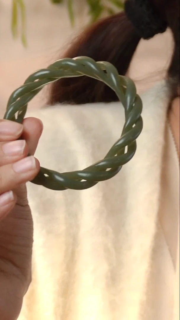 纯铜锆石合金国风手镯