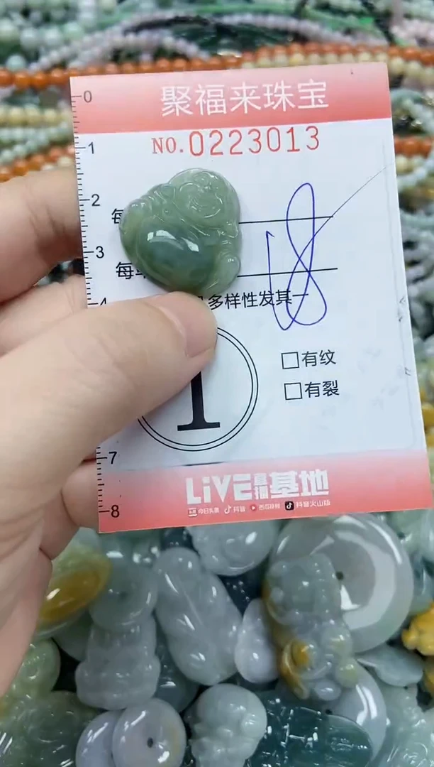 未镶嵌挂件翡翠闪购0223013