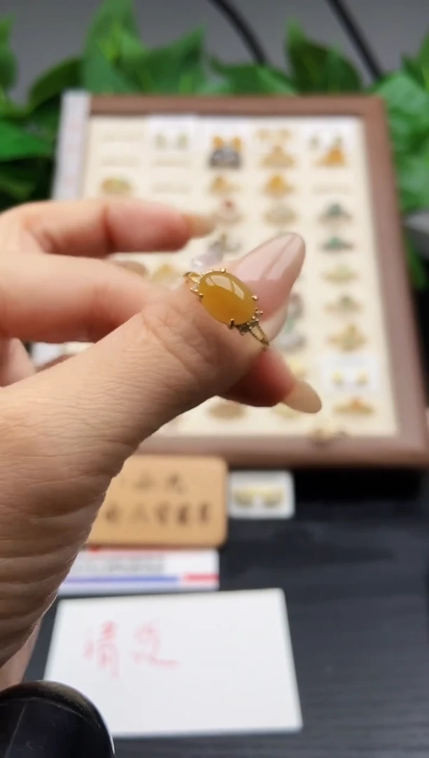 银S925镶嵌戒指翡翠12