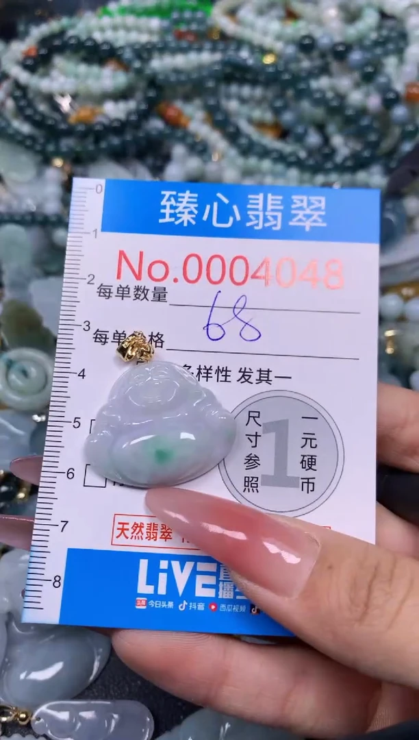 【闪购商品】翡翠颈饰未镶嵌含绳0004048