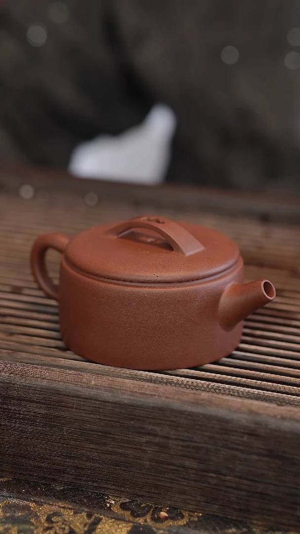 茶壶紫砂汉瓦 半手工 160cc