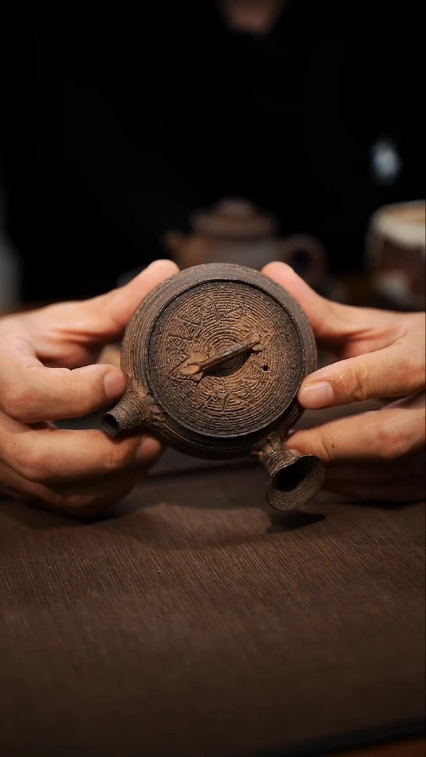 全手工制作  南蛮侧把壶  120CC