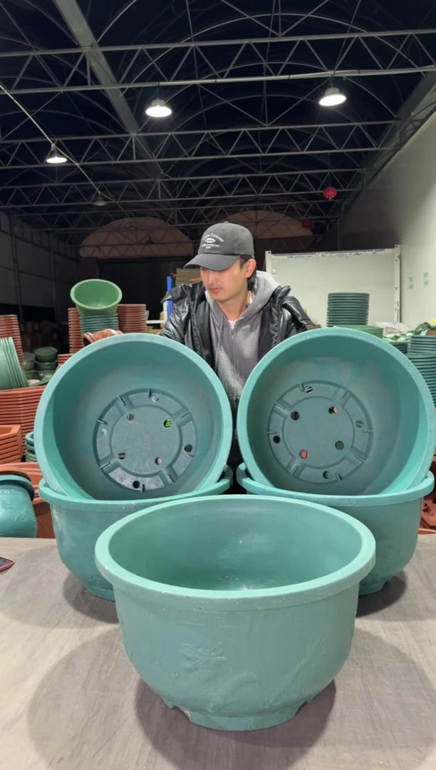 【闪购商品】复合50铝塑龙盆5绿色有孔