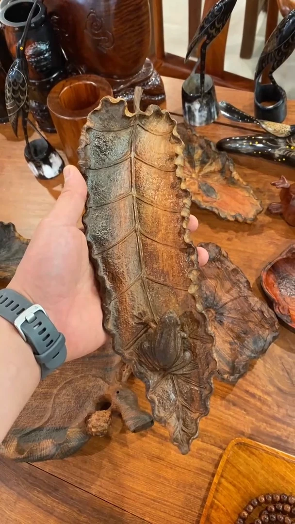 【闪购商品】交趾黄檀（大红酸枝）老挝大红酸枝茶盘