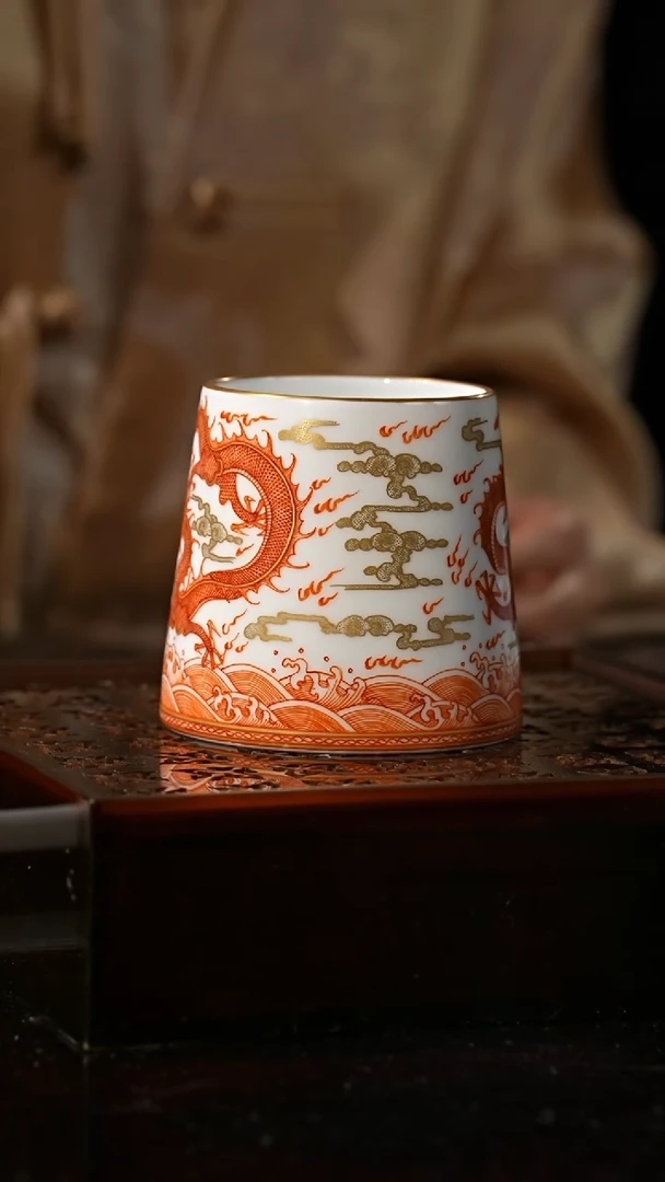 【闪购商品】杯溢珍堂丨双龙戏珠可乐杯