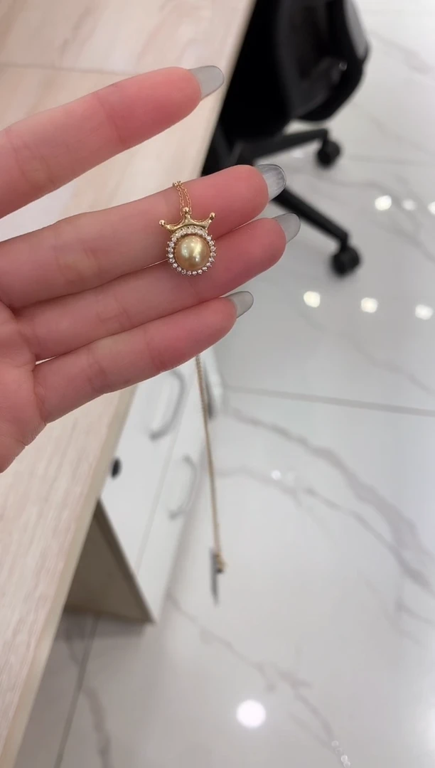 【闪购商品】海水珍珠颈饰银S925镶嵌7-8mm