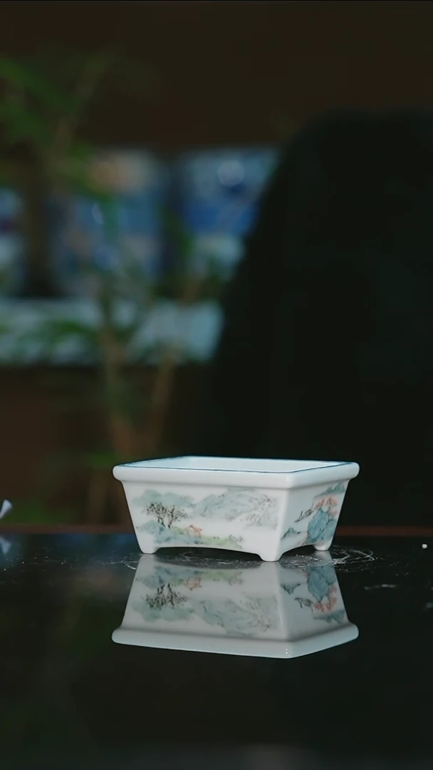 【闪购商品】手绘陶瓷内口6.5*5.3高3.3深