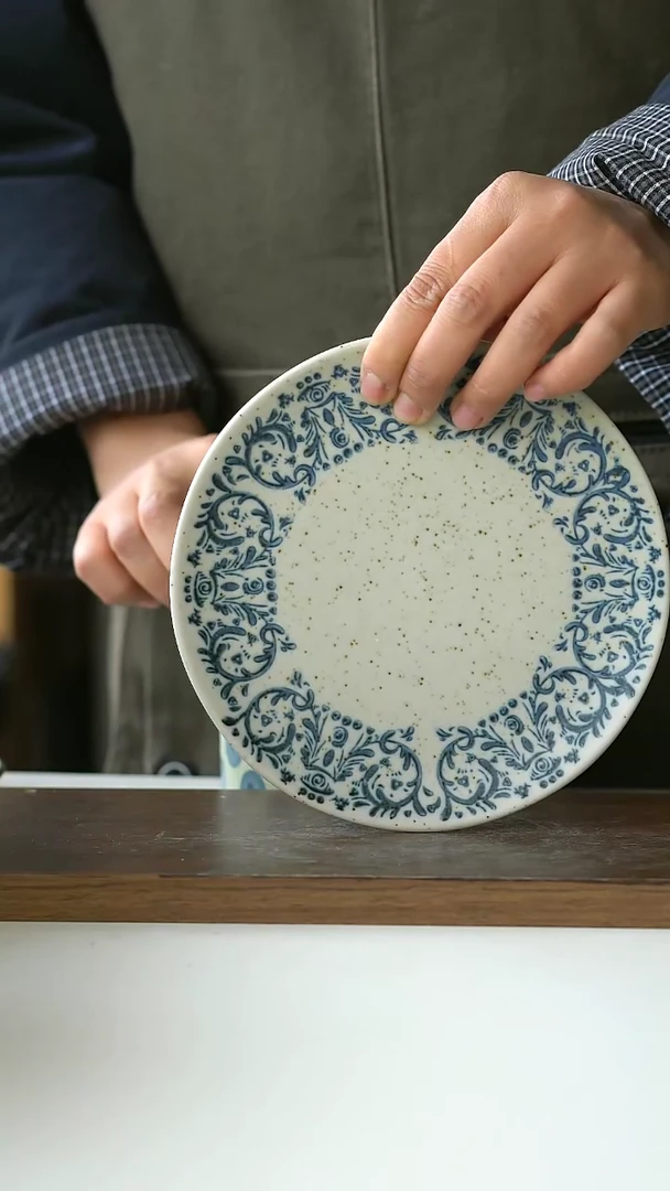 【闪购商品】陶瓷鸢尾甜品碟16cm@4-2@