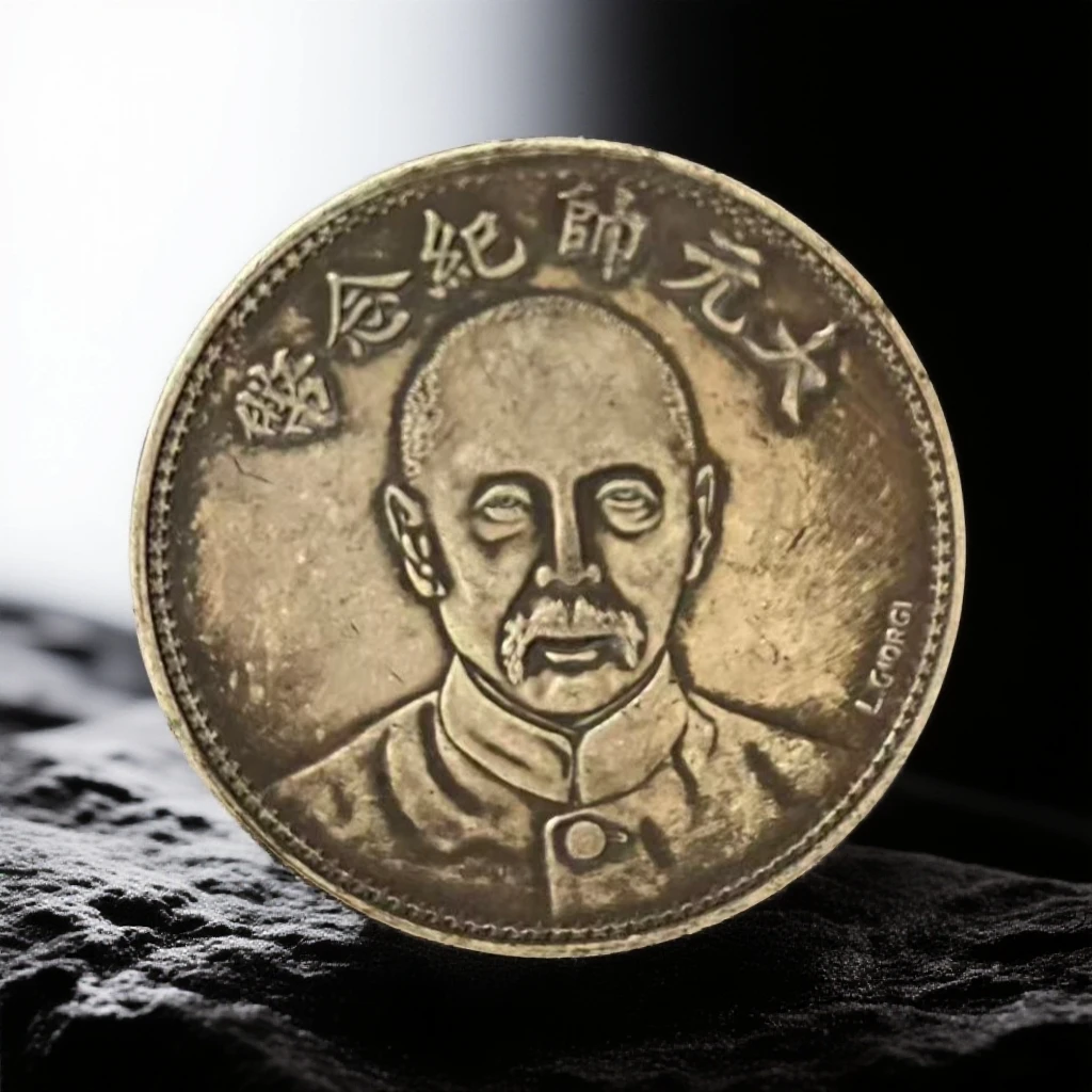 355【甄藏】精选手工复制仿古铜银复古纪念工艺摆件