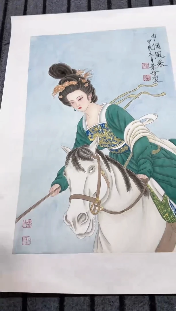 精品国画人物作品