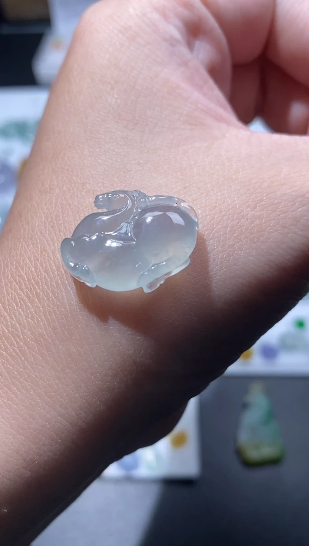 未镶嵌定制翡翠唐马