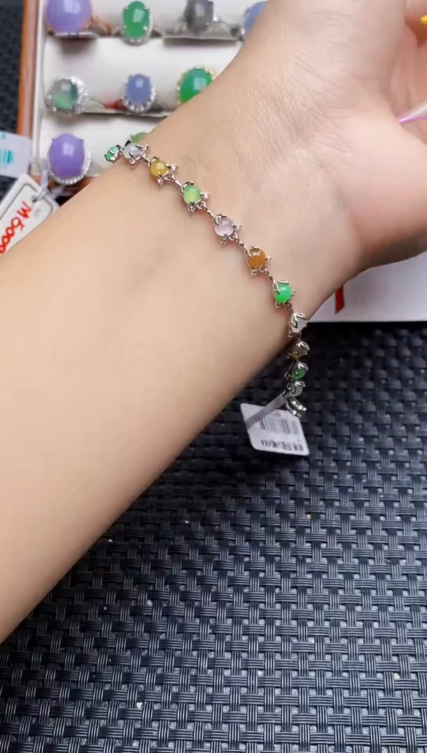 银S925镶嵌戒指翡翠5678