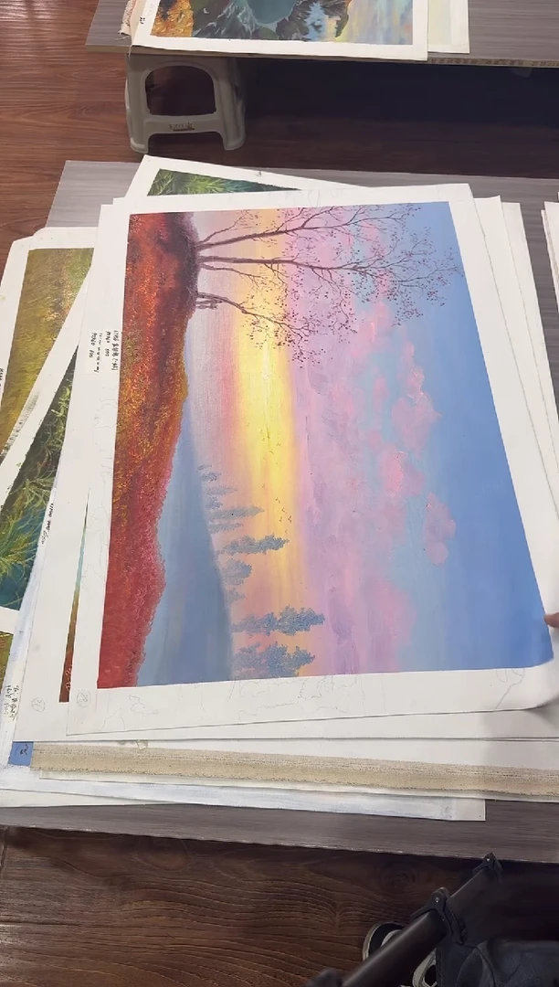 油画【143号】约90*60cm丨朝鲜原创纯手绘孤品油画丨顺丰包邮