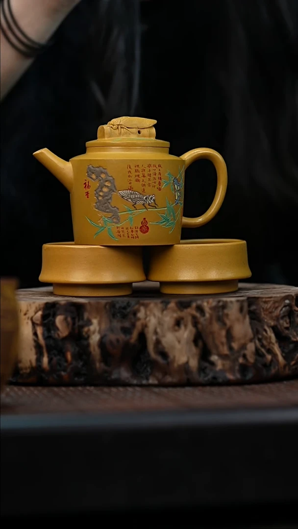 宜兴岁颐传砂原矿全手65+两个杯子