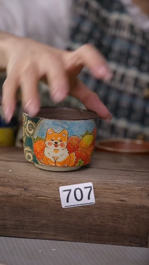 【闪购商品】瓷片新品！设计师手作款柴烧动物系列 迷糊