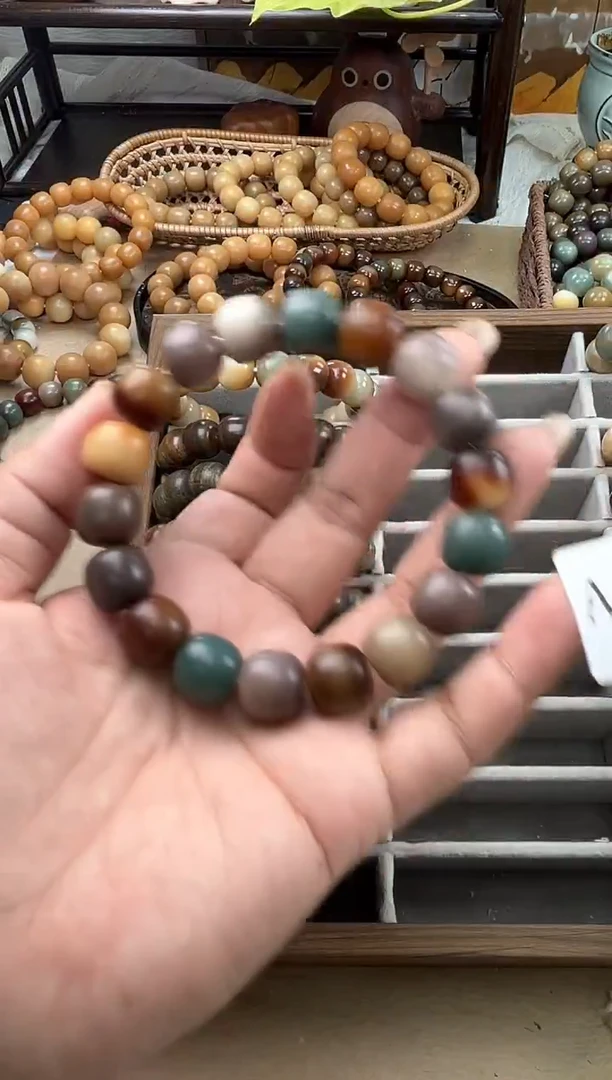 手串菩提根/象牙果大**鱼a588 卡14 干磨糖壳瑕疵