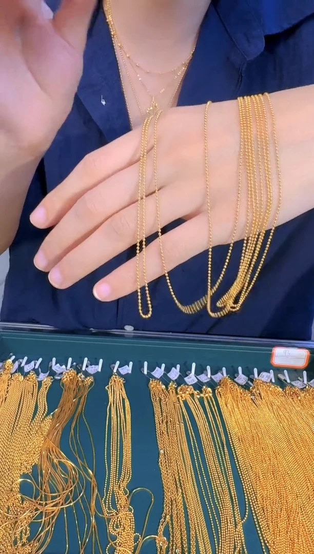 光面珠珠时尚百搭链45cm 1.8g（多样性发货）