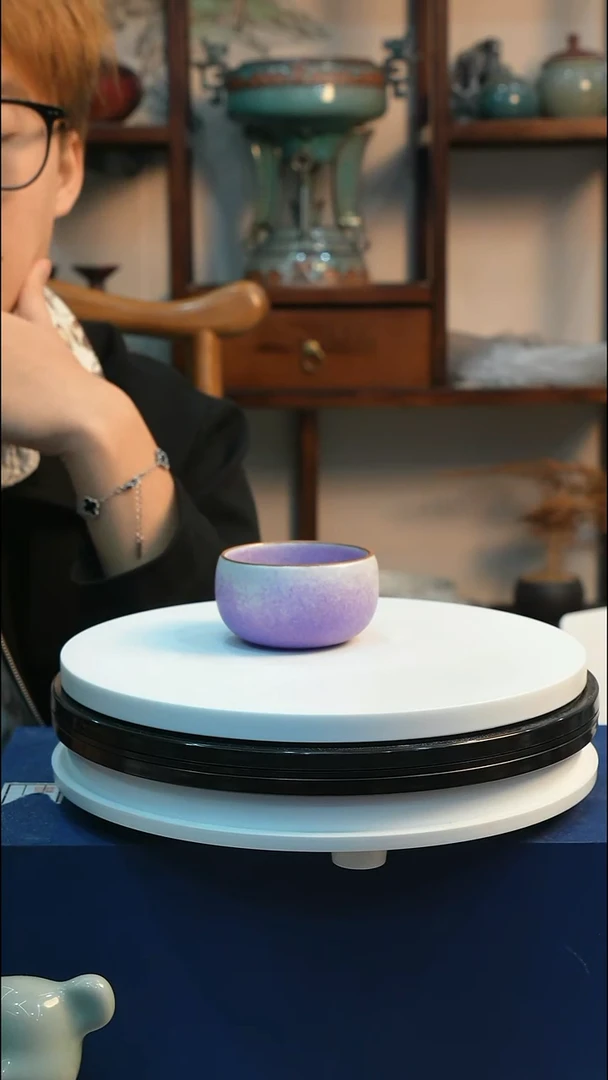 钧瓷渐变香芋紫釉主人杯