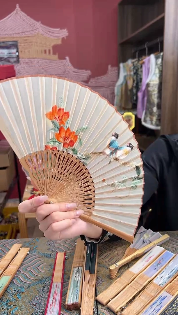 【闪购商品】刺绣苏绣非遗双面绣折扇