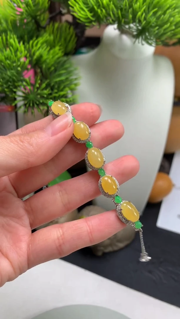 未镶嵌手链翡翠悠*---124679