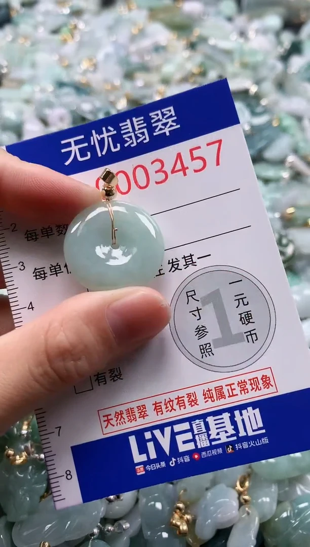 翡翠未镶嵌吊坠(不含链)3457