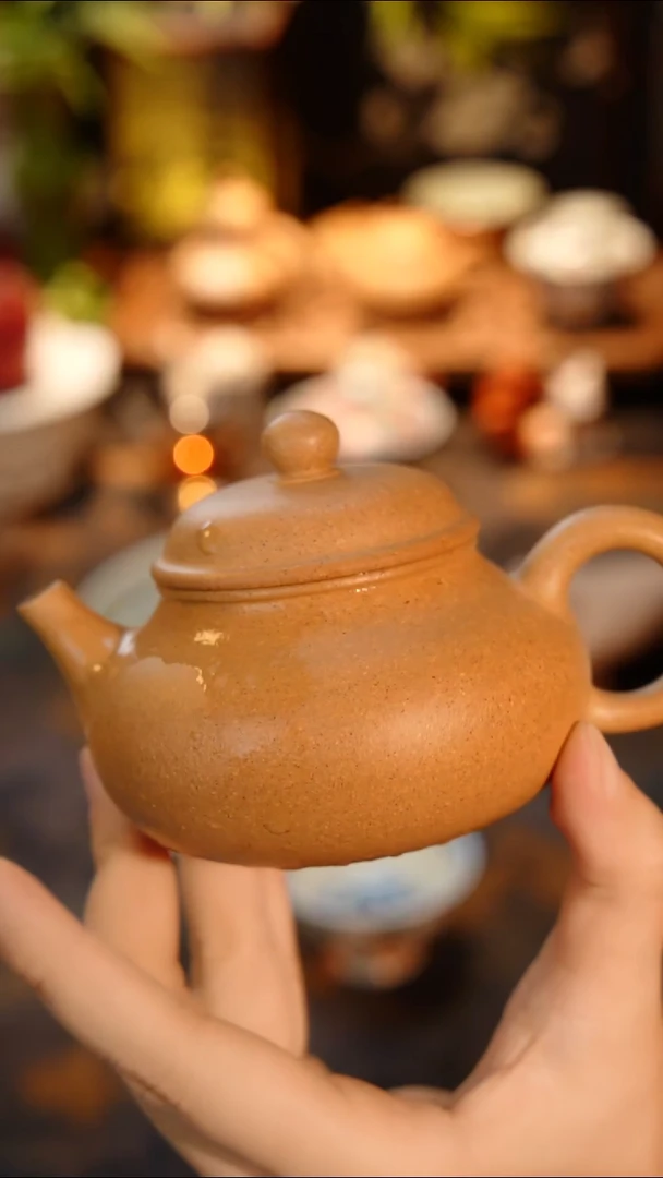 茶壶黄金段泥紫砂容天壶150cc