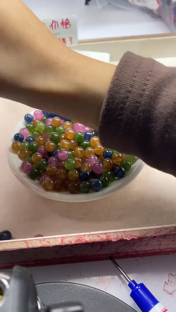 【闪购商品】碧玺颈饰未镶嵌w22碧*玺8mm*30颗