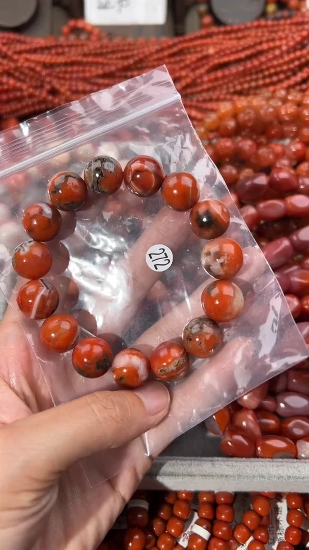 南红玛瑙手串未镶嵌14