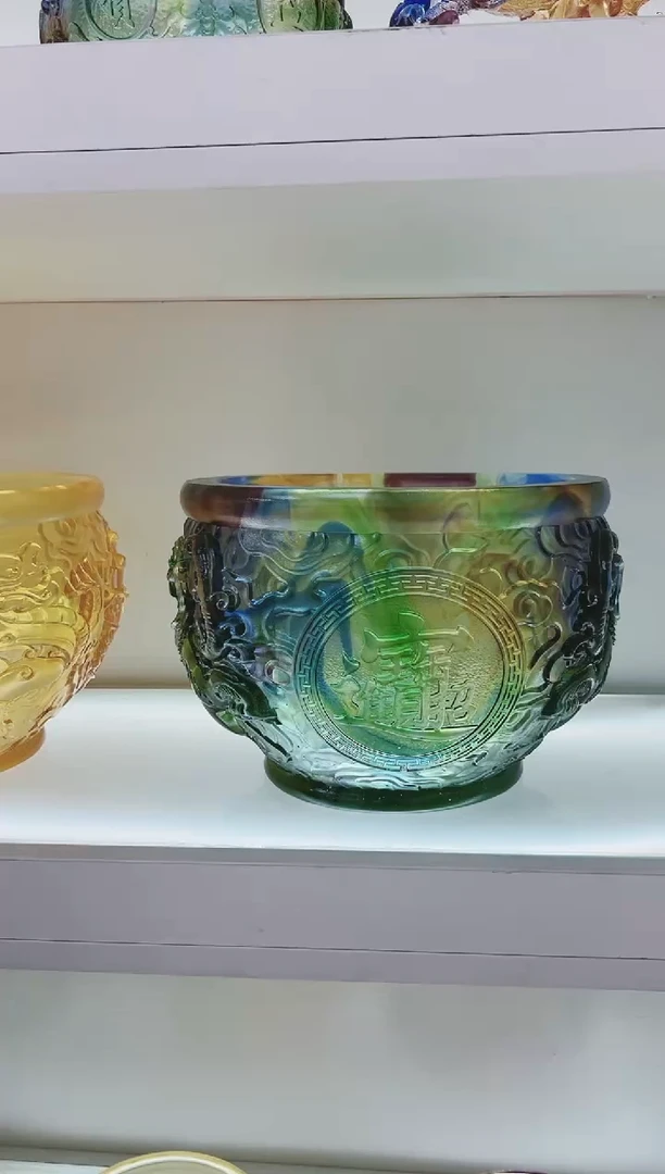 手工艺品琉璃古法琉璃聚宝盆