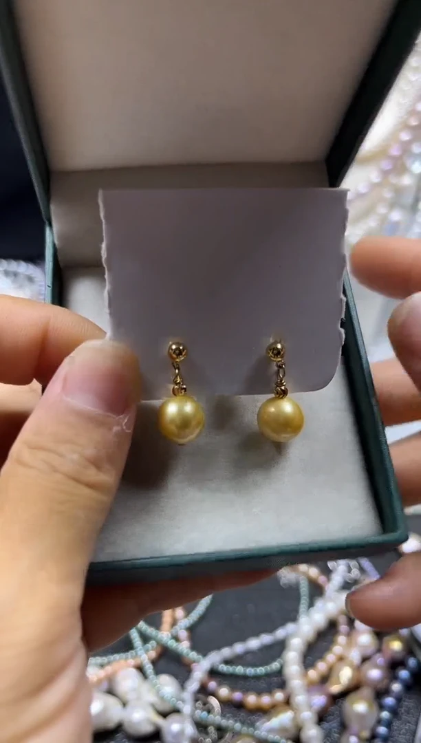 银S925镶嵌淡水珍珠耳饰多人