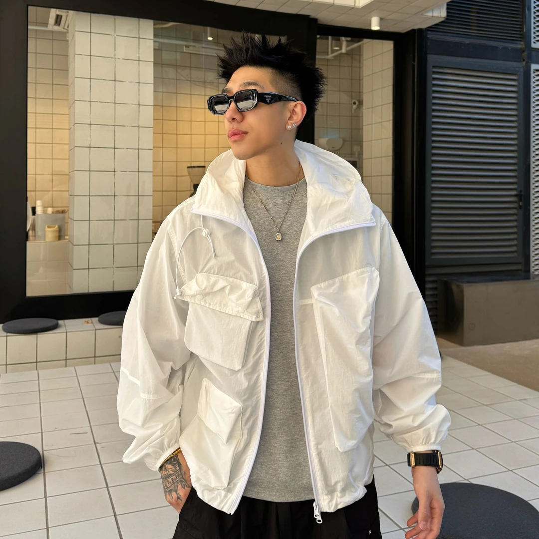 冰皮薄款夏季透气防晒衣男女运动户外时尚防紫外线防晒服潮