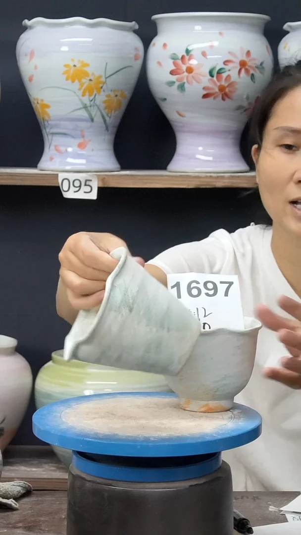 景德镇花盆默认微瑕1697