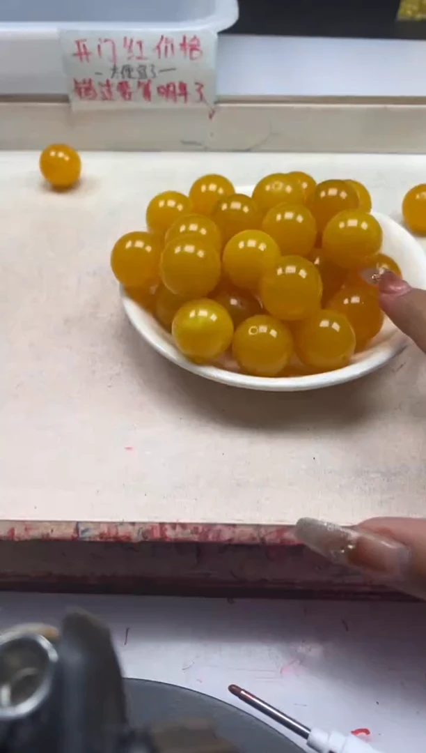 【闪购商品】蜜蜡颈饰未镶嵌w1543蜜蜡鸡油黄20mm*1个