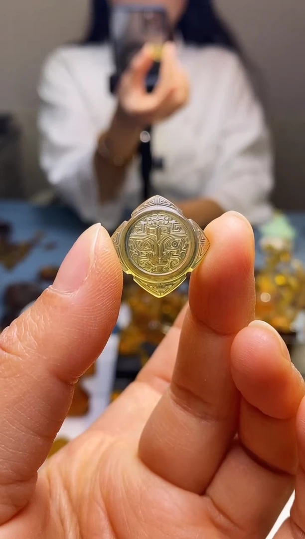 【闪购商品】琥珀颈饰未镶嵌SN11-4（四方来财）小挂坠