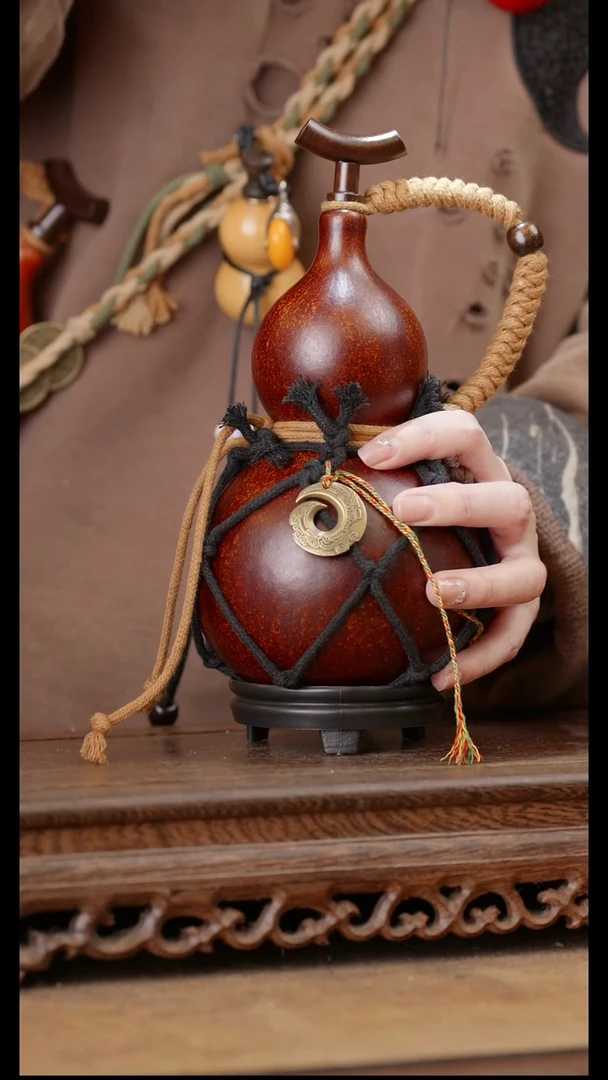 106号精品天然大漆酒葫芦一物一拍~