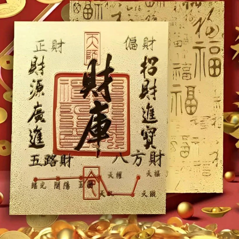 【推推乐手机招财贴金色999】金色DIY网红手机贴钥匙扣精美百搭创意