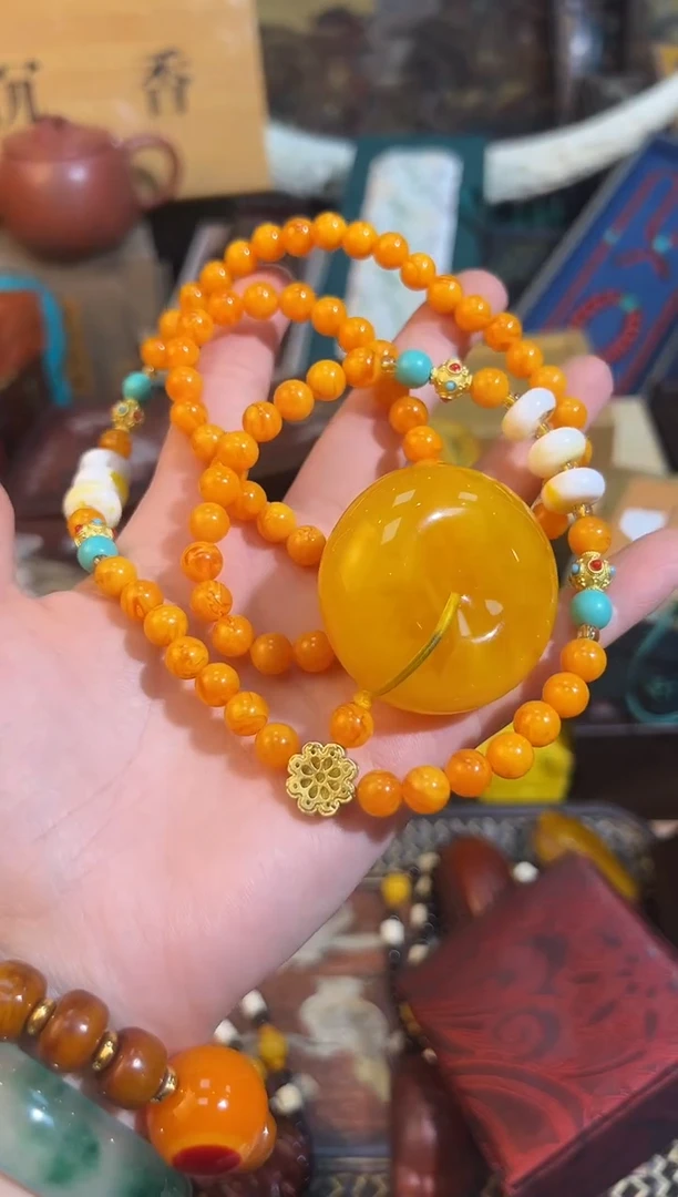 【闪购商品】蜜蜡颈饰未镶嵌52凯凯凯凯凯凯凯凯