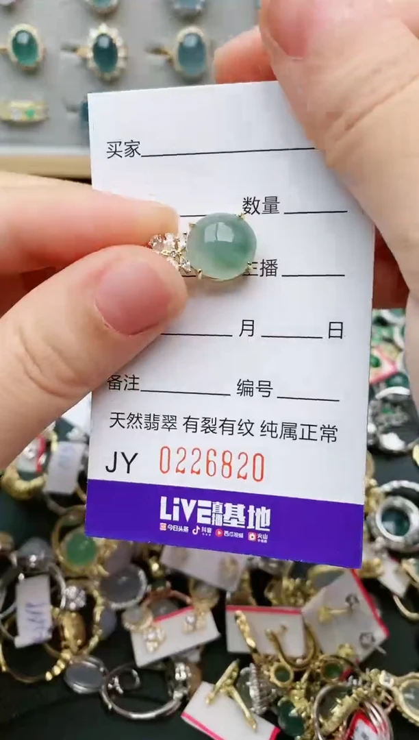 翡翠银S925镶嵌耳饰....
