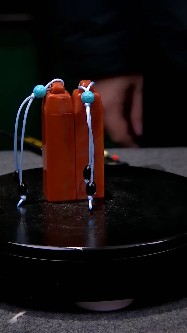 【闪购商品】老挝石蜡烛红瓦钮对章