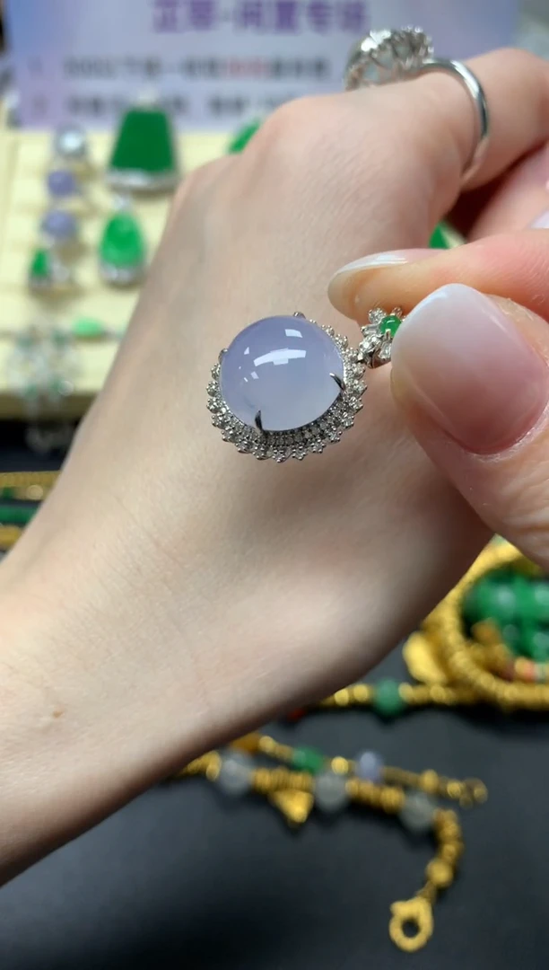 【闪购商品】翡翠吊坠(不含链)18K金镶嵌吊坠|4500+450