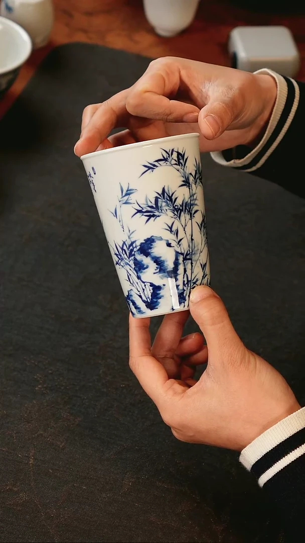 【闪购商品】华山拙隐竹石可乐杯
