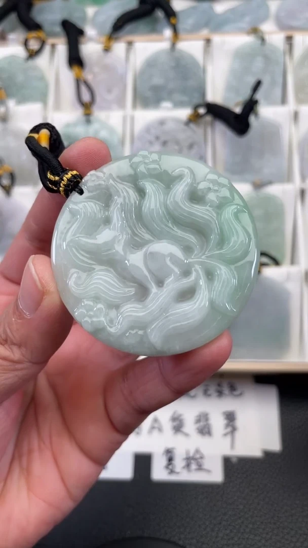 颈饰未镶嵌翡翠天然缅甸翡翠A货216