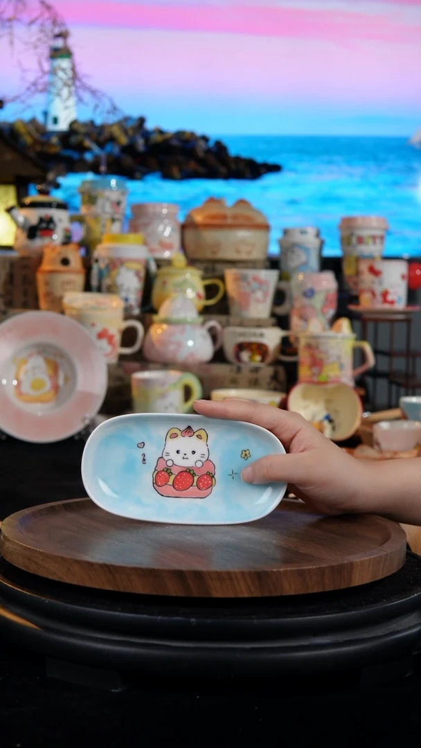 陶瓷便携款手工手绘景德镇陶瓷