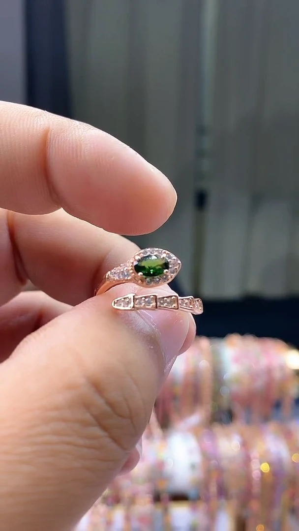 【闪购商品】碧玺戒指银S925镶嵌354354354354